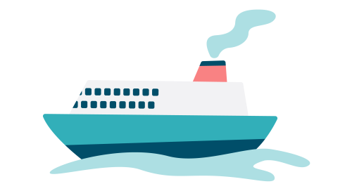 フェリーのイラスト